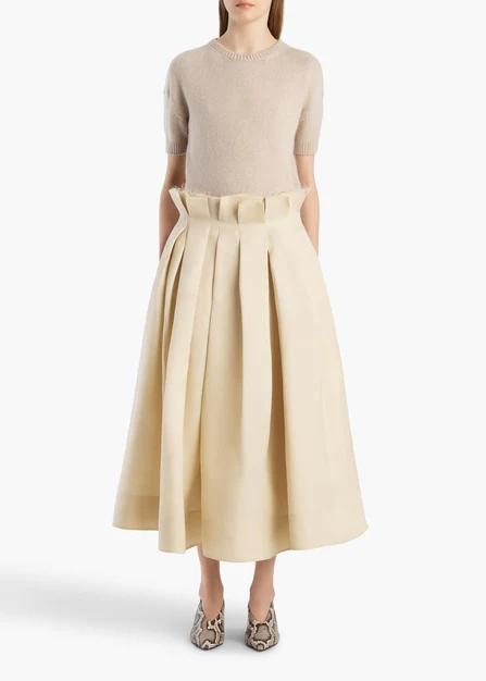 ASTRID SKIRT IVORY GLOW 41893028 658 A STYLED