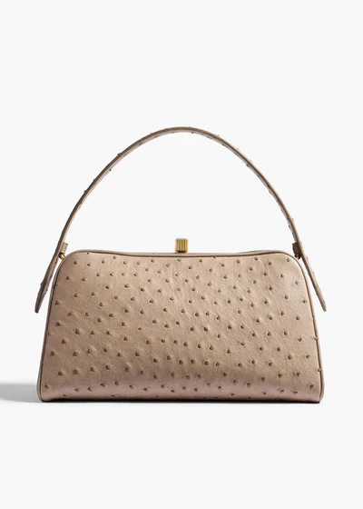 Cate Bag in Mink Ostrich