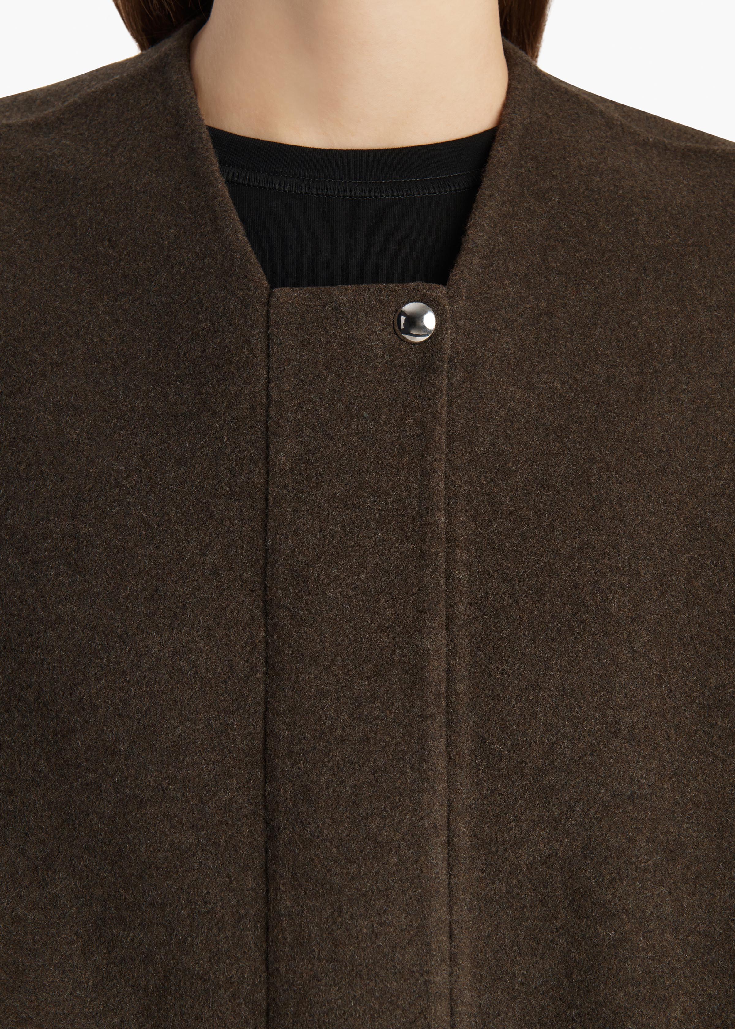 aokiboutique - Cordan Jacket in Army Melange
