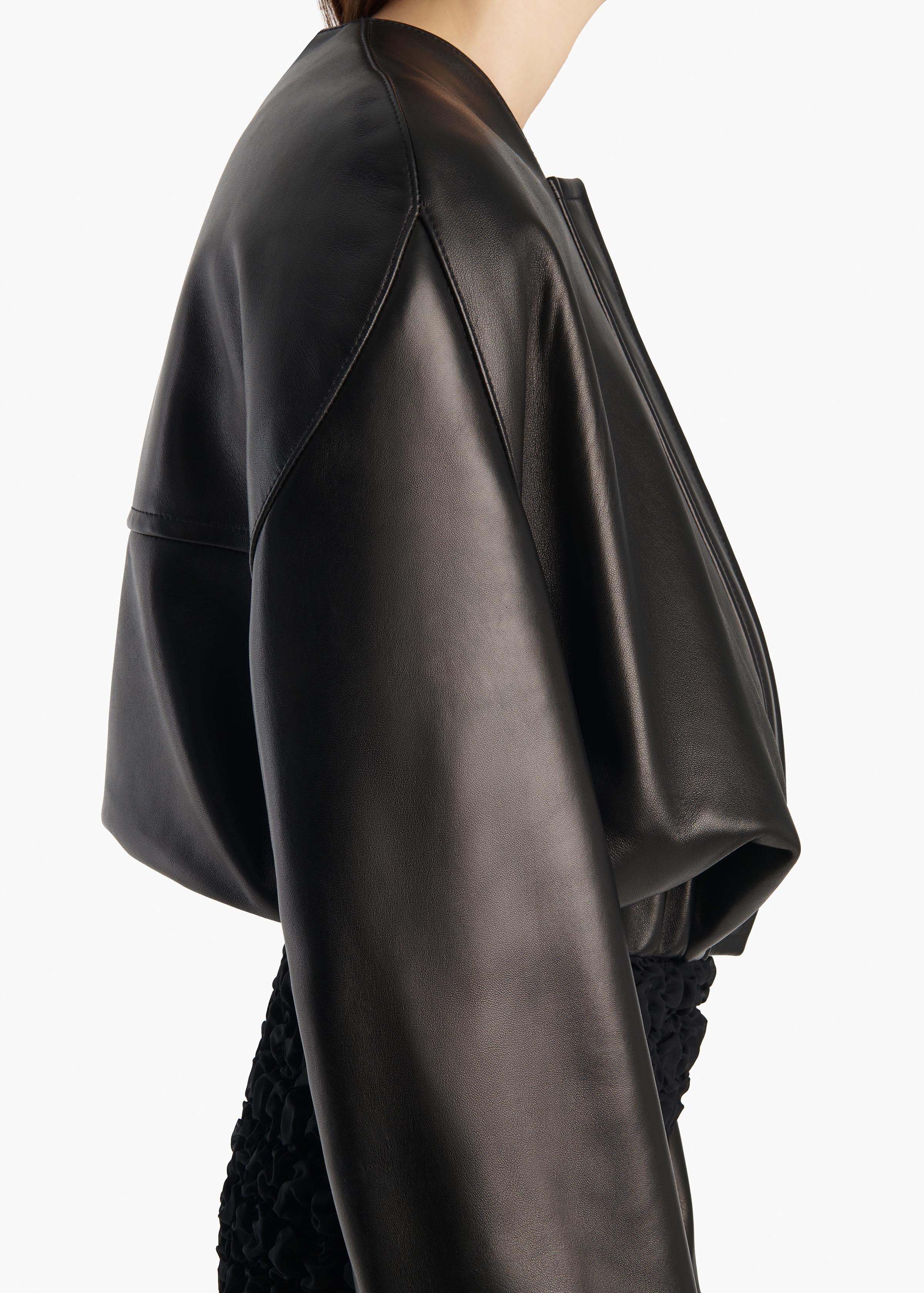 aokiboutique - Cordan Jacket in Black Leather