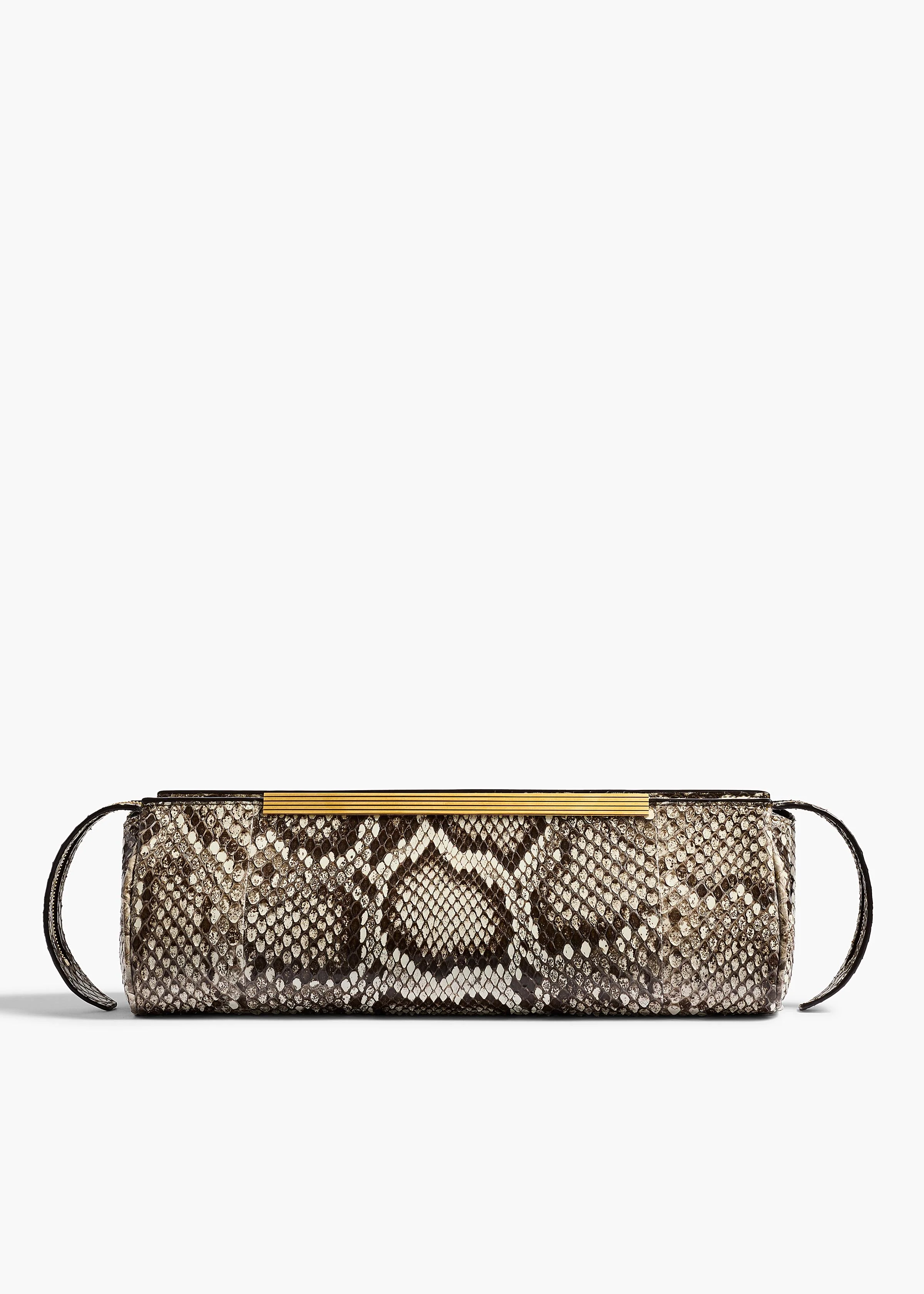 aokiboutique  - Donna Evening Clutch in Natural Python