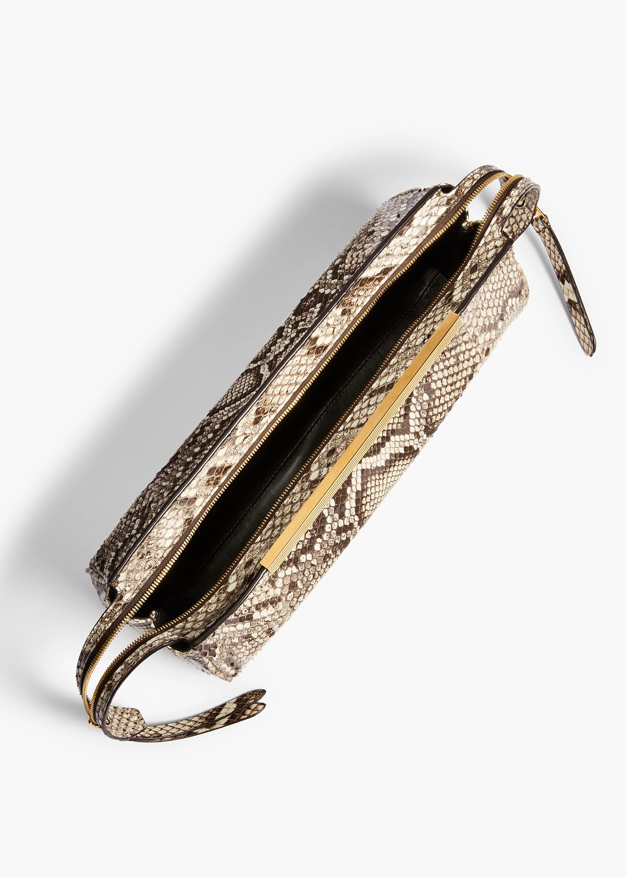 aokiboutique  - Donna Evening Clutch in Natural Python