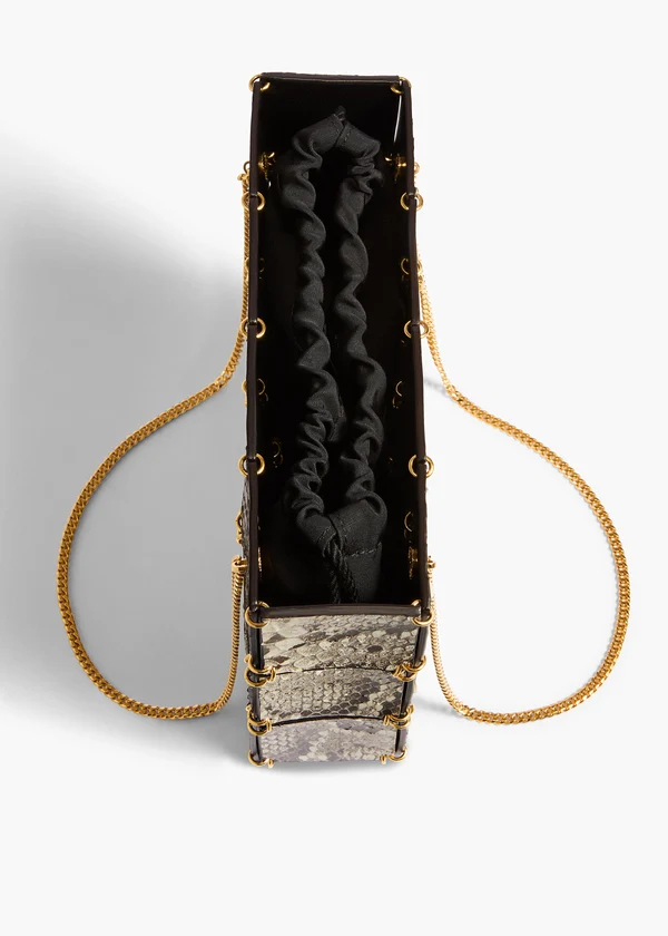 Mini Emma Bag in Natural Python