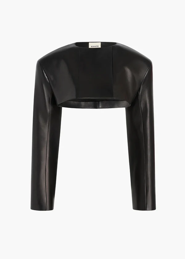 FENLA JACKET BLACK LEATHER 62251012 200 GHOST