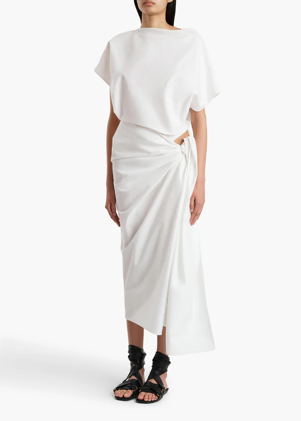 FRAY DRESS CHALK 5618195 168 A STYLED