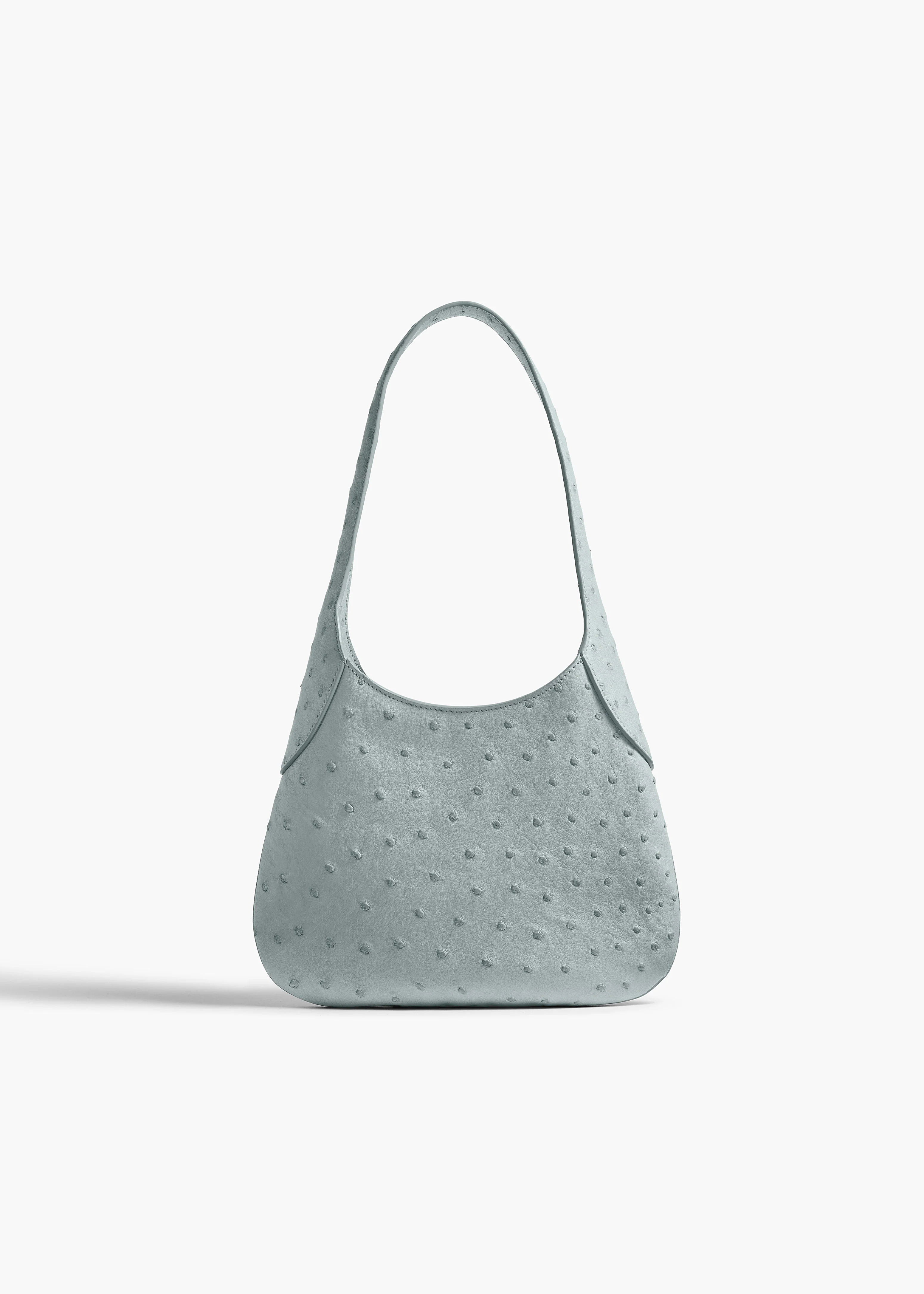 aokiboutique  - Small Joan Hobo in Frost Ostrich