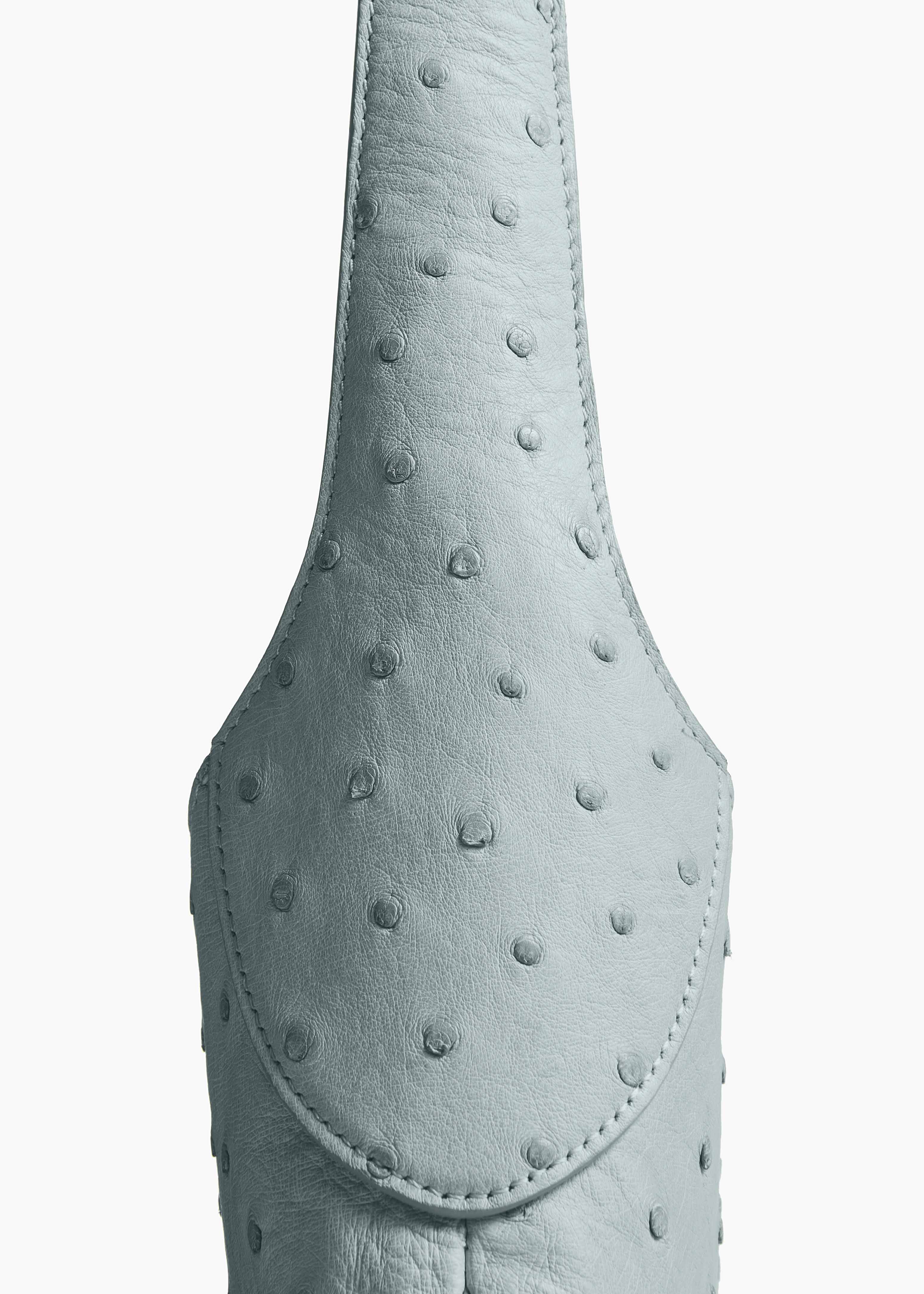 aokiboutique  - Small Joan Hobo in Frost Ostrich