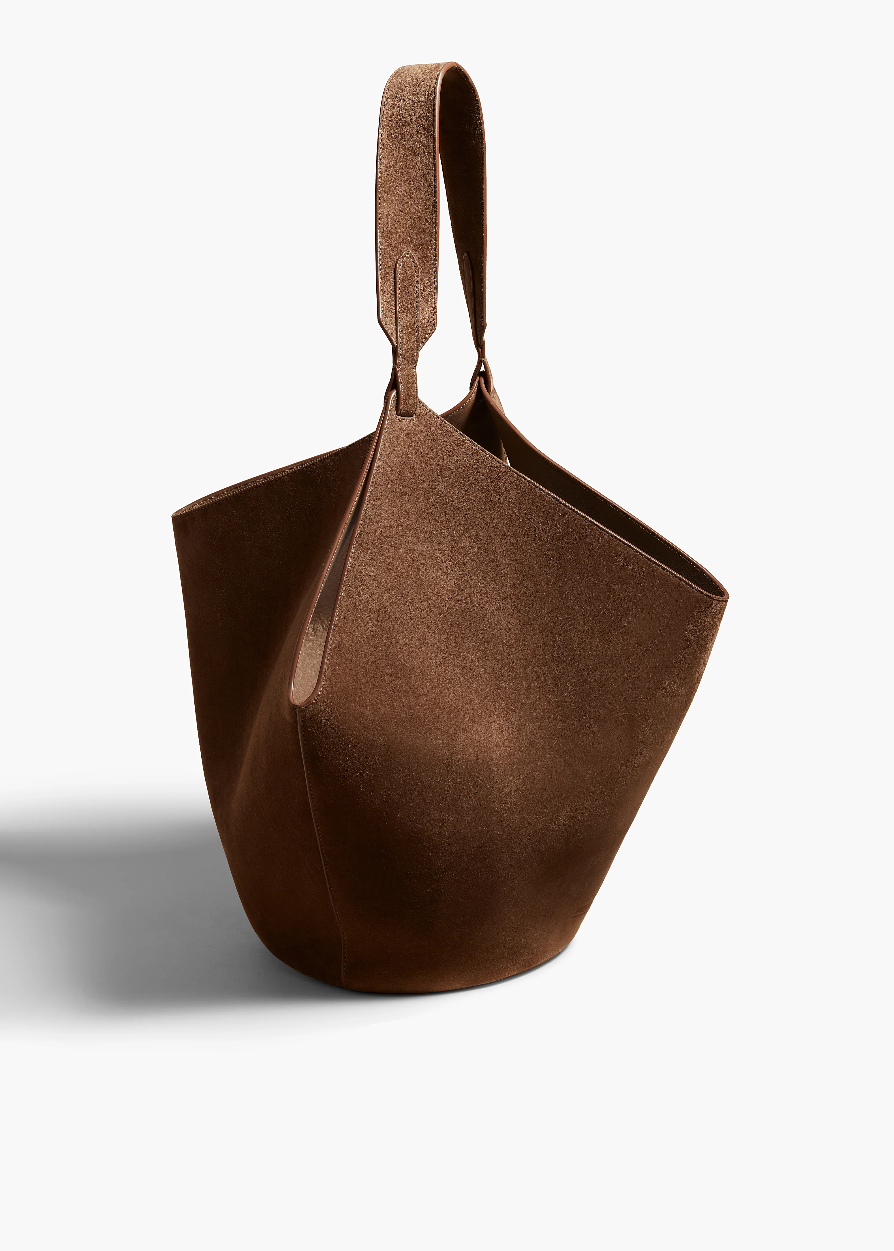 aokiboutique - Medium Lotus Tote in Cedar Suede