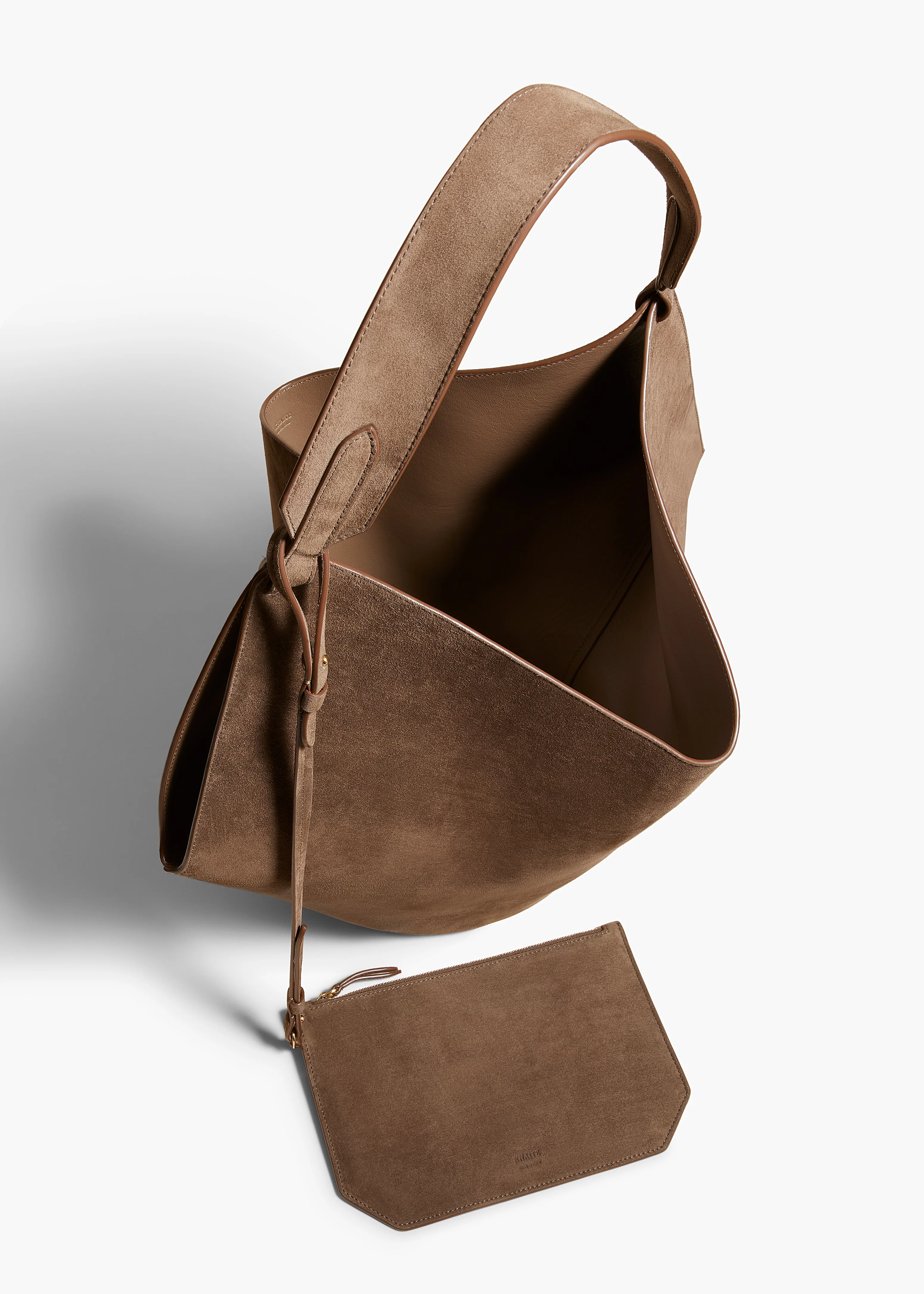 aokiboutique - Medium Lotus Tote in Cedar Suede