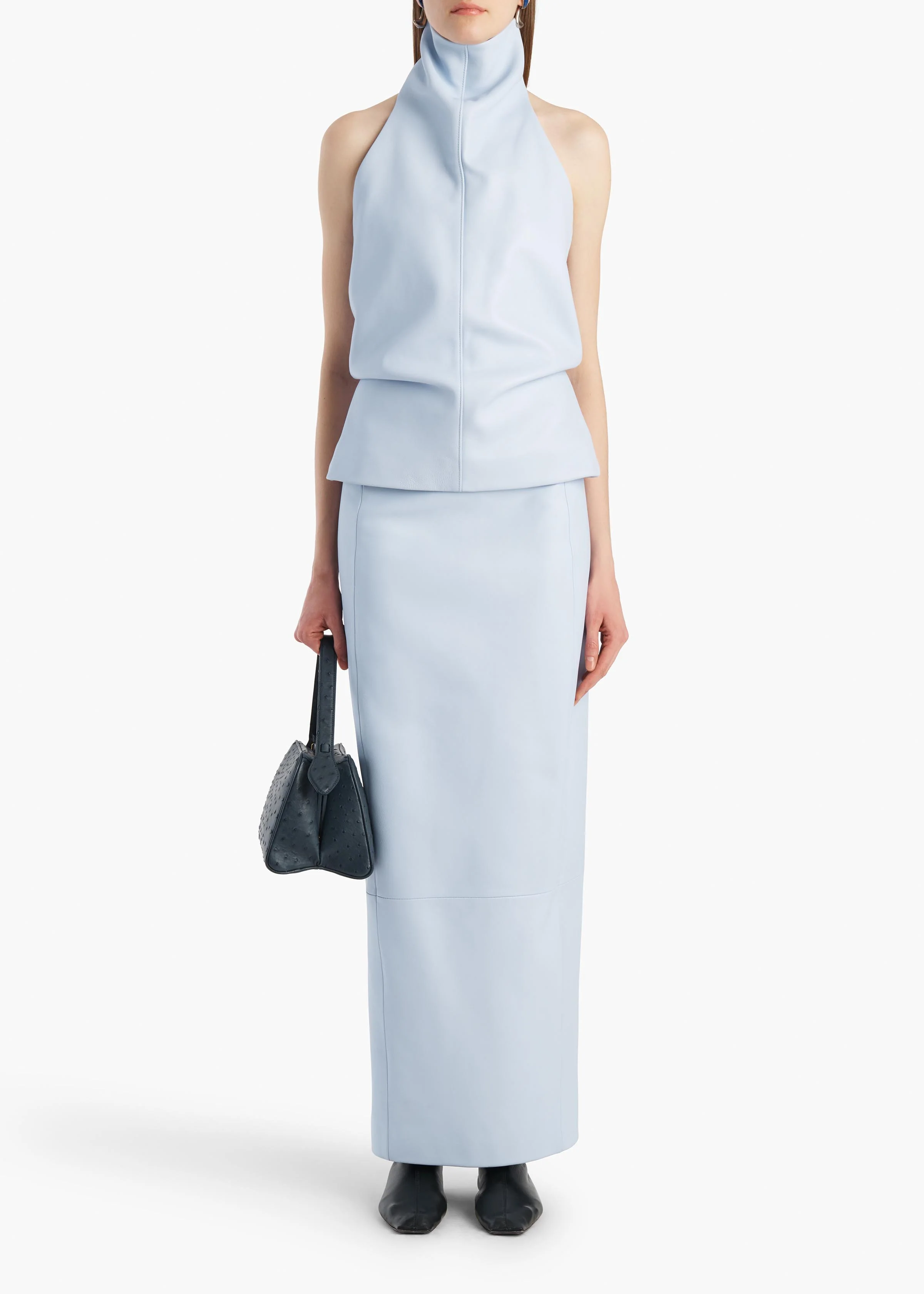 LYLE SKIRT SKY BLUE 41921012 313 A STYLED