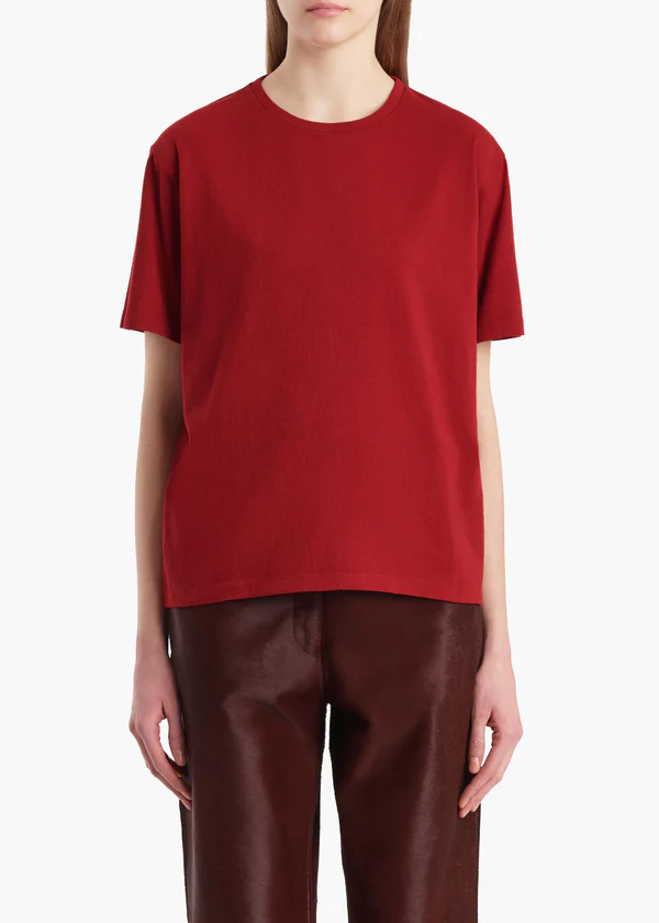 MAE SHORT SLEEVE TEE SHIRT CRIMSON 2196138 515 B