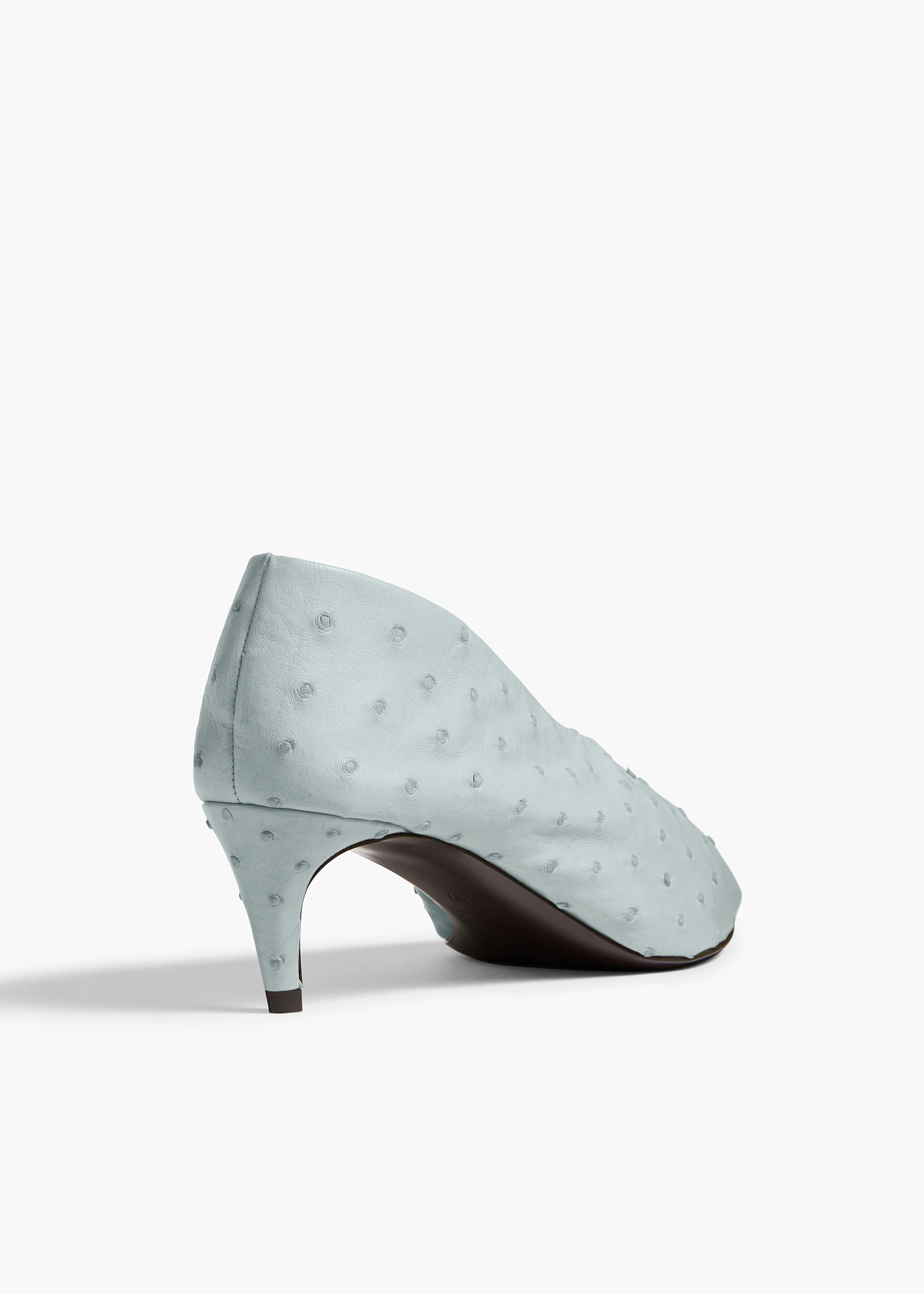 aokiboutique  - Miriam Low Pump in Frost Ostrich