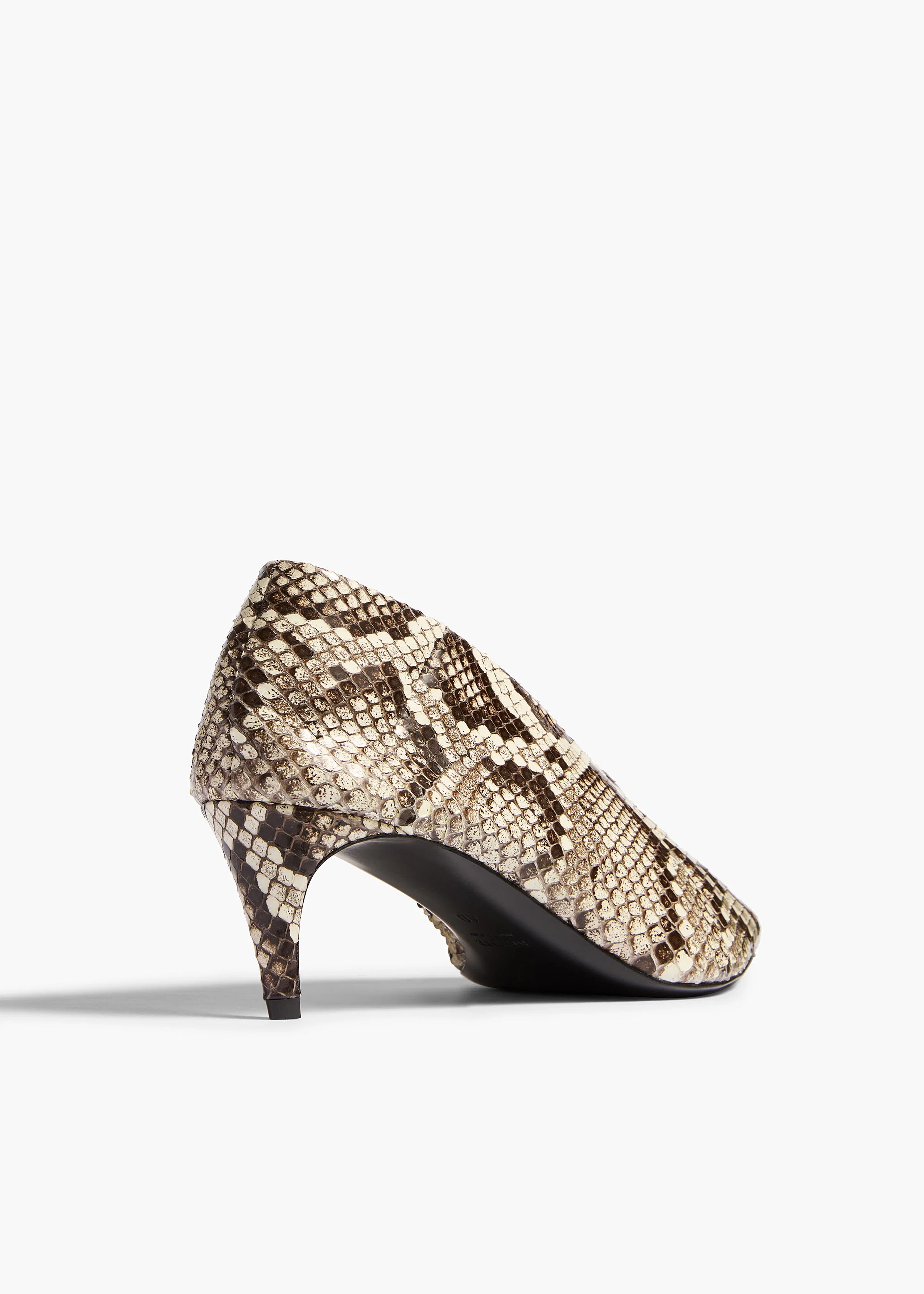 aokiboutique - Miriam Low Pump in Natural Python