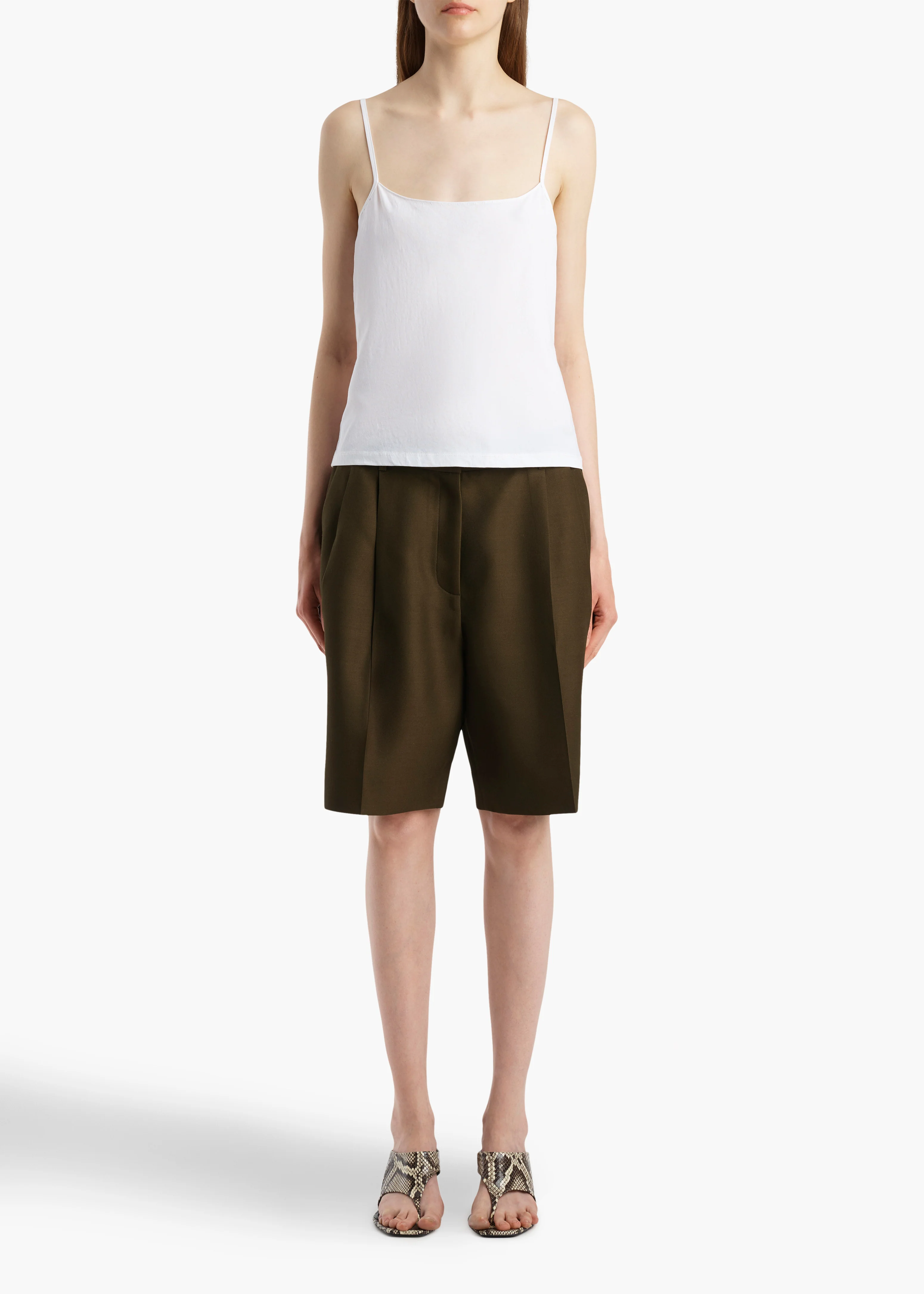 aokiboutique - Moss Cami in White