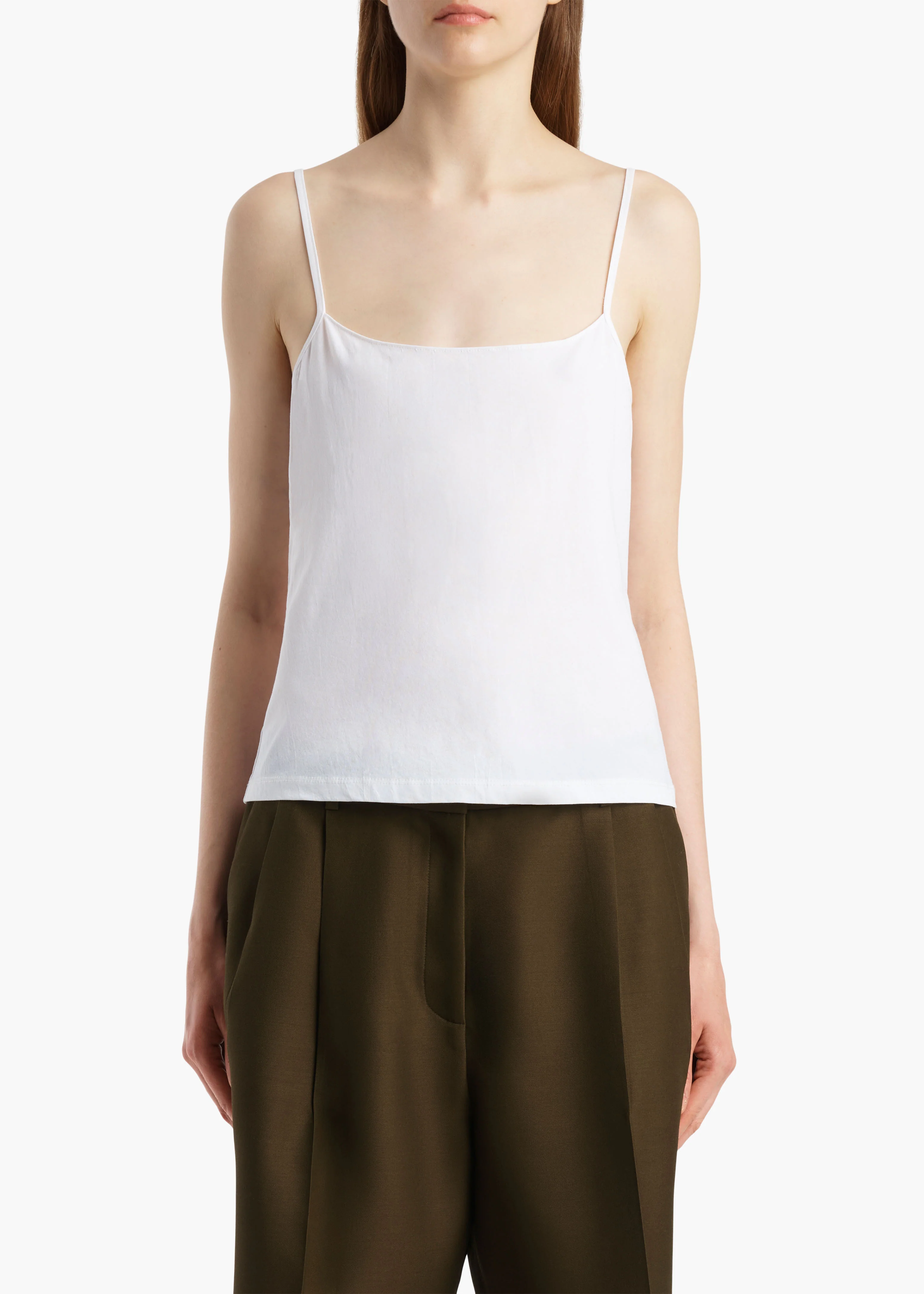 aokiboutique - Moss Cami in White