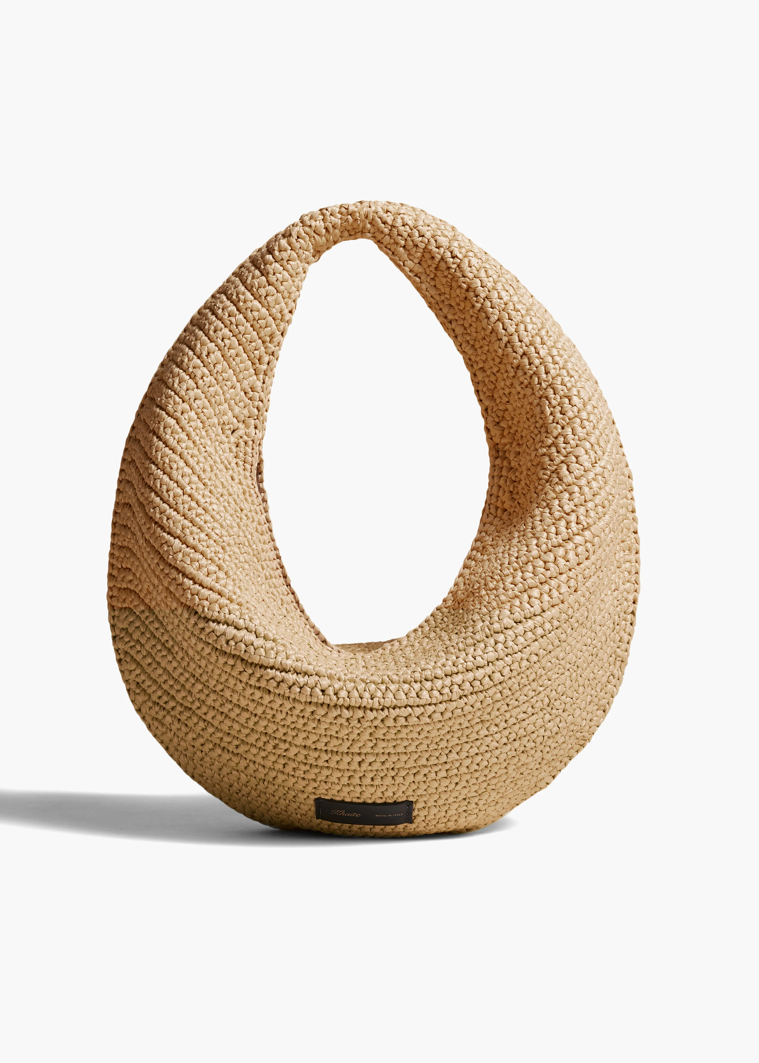 aokiboutique - Medium Olivia Hobo in Natural Raffia