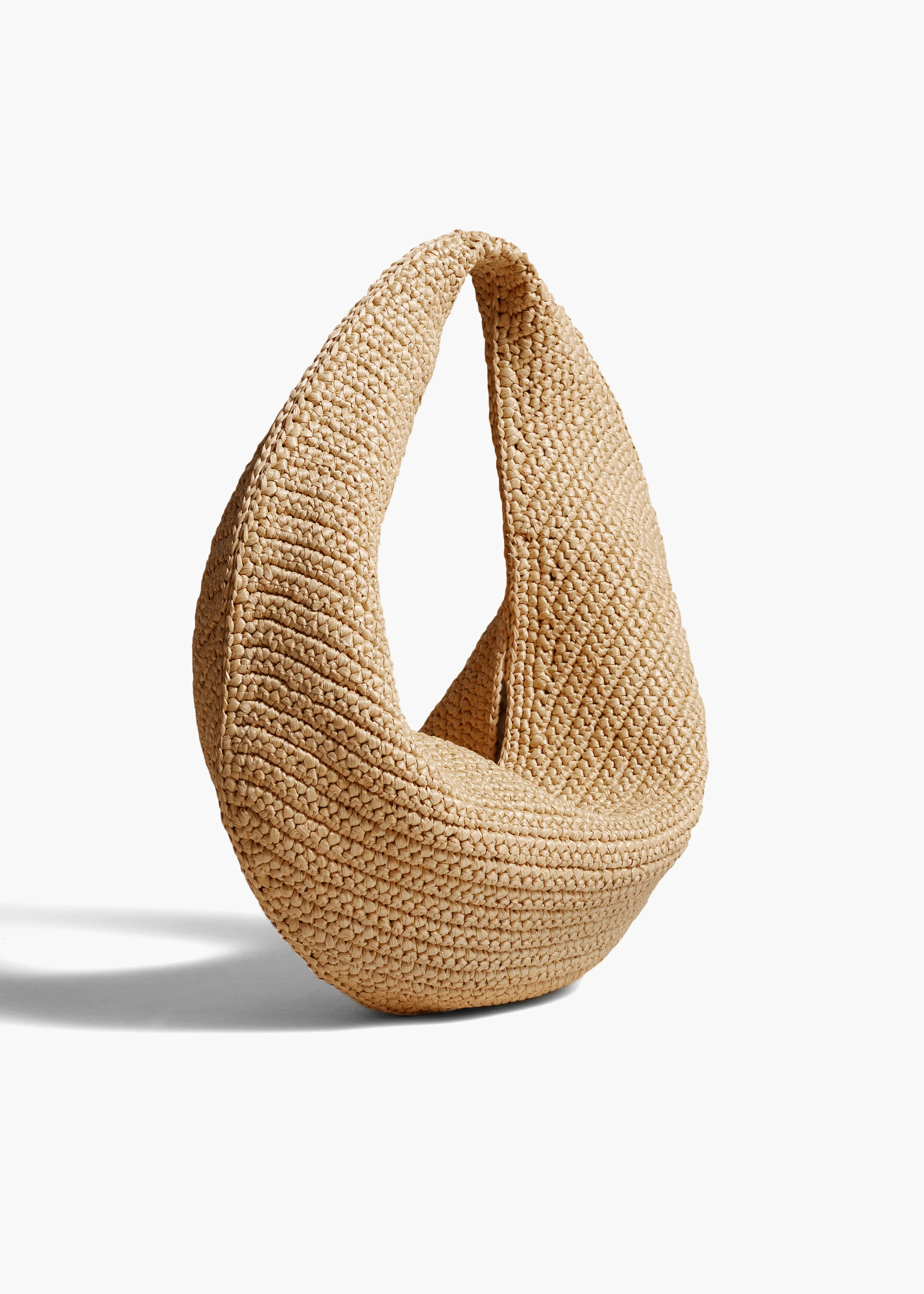 aokiboutique - Medium Olivia Hobo in Natural Raffia