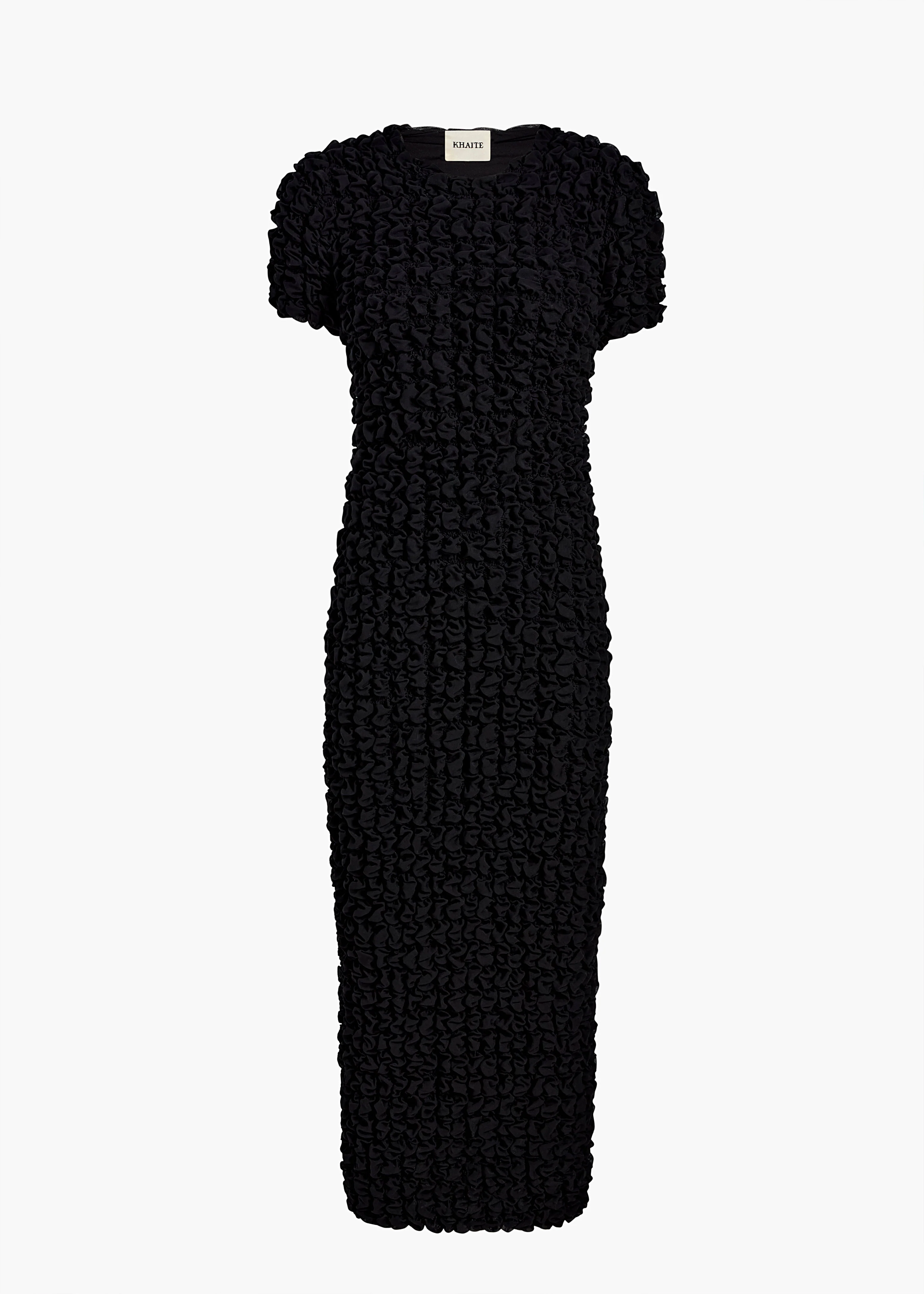 aokiboutique  - Perry Dress in Black Silk