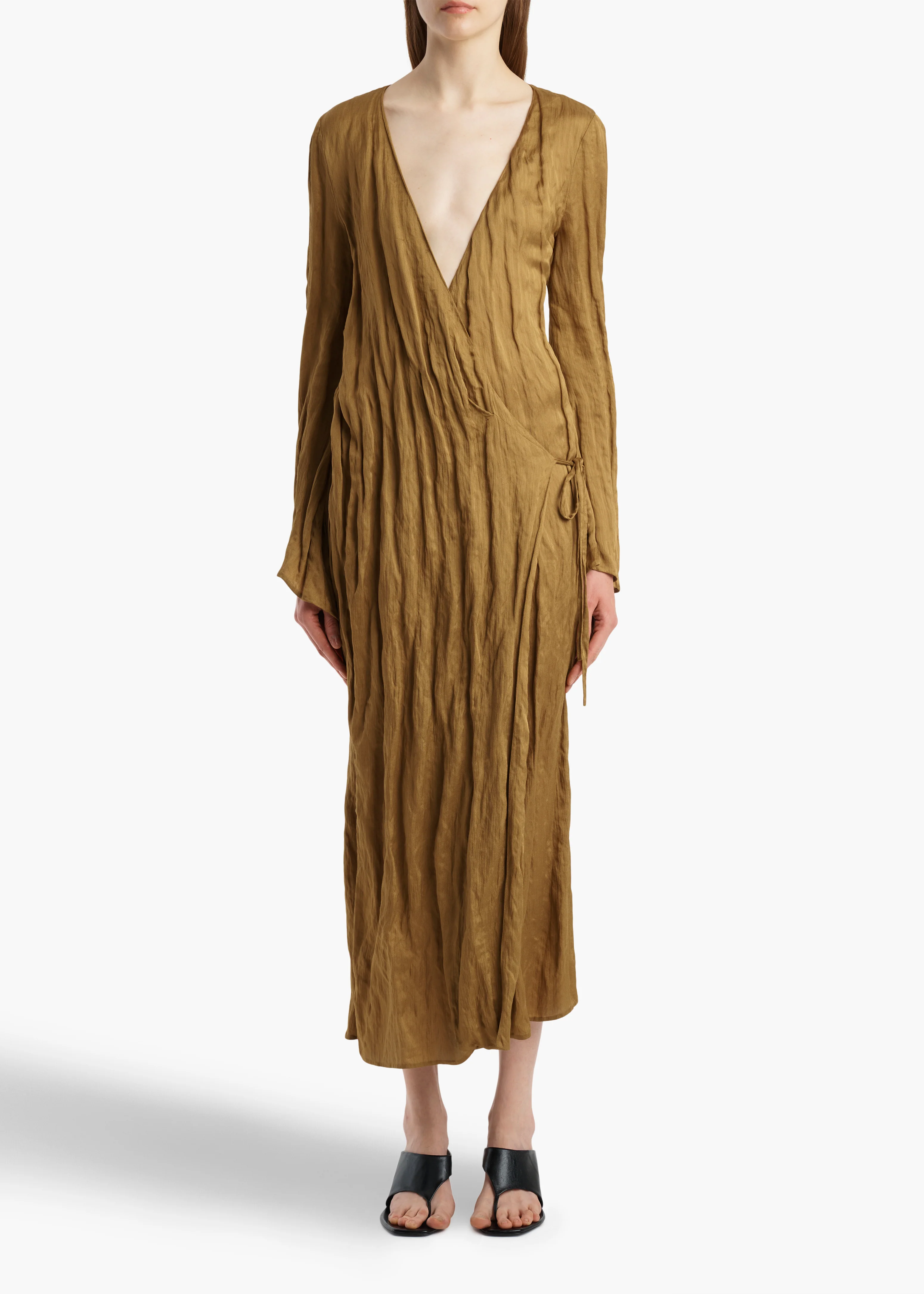 aokiboutique  - Rommi Dress in Golden Ochre
