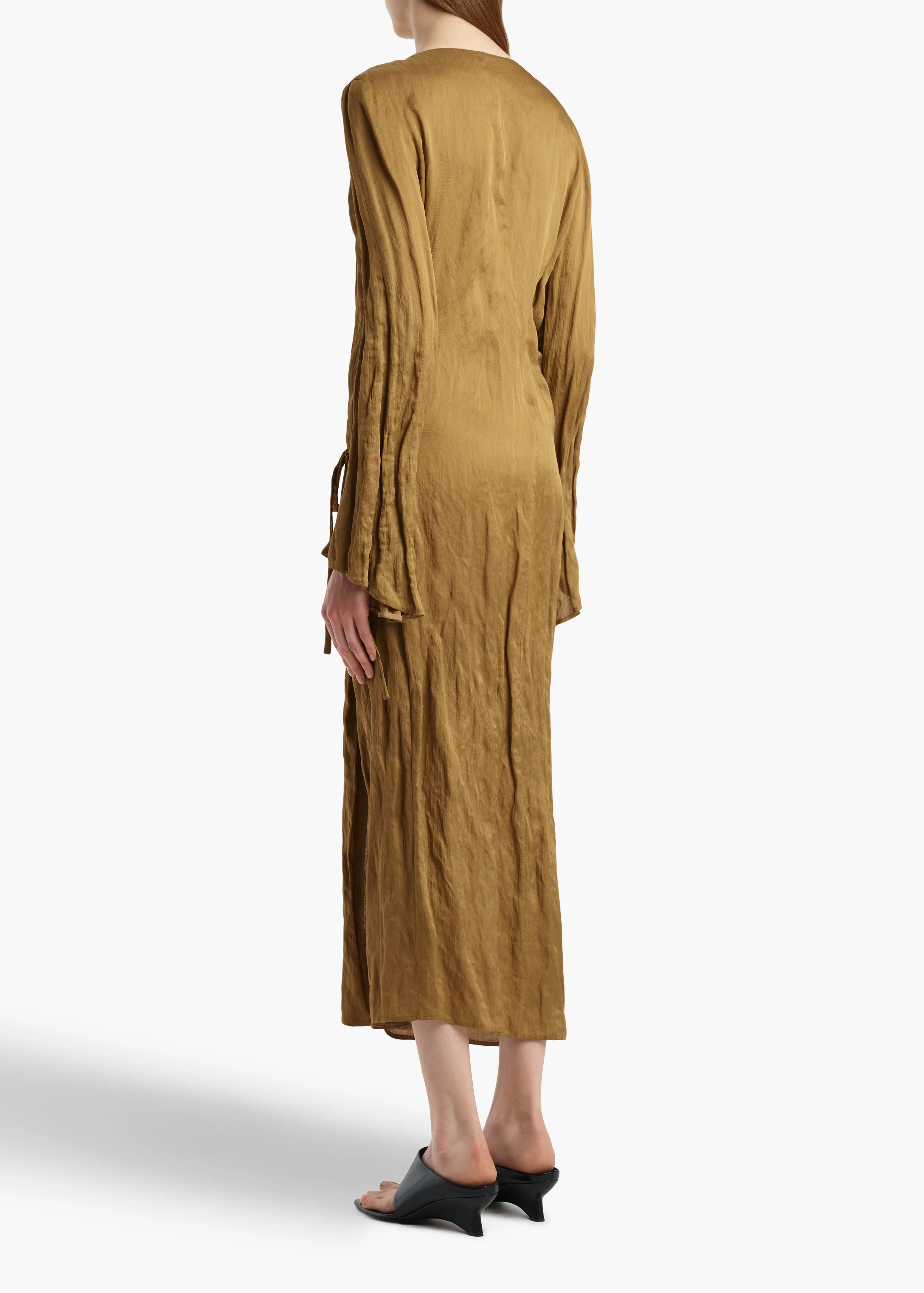aokiboutique  - Rommi Dress in Golden Ochre