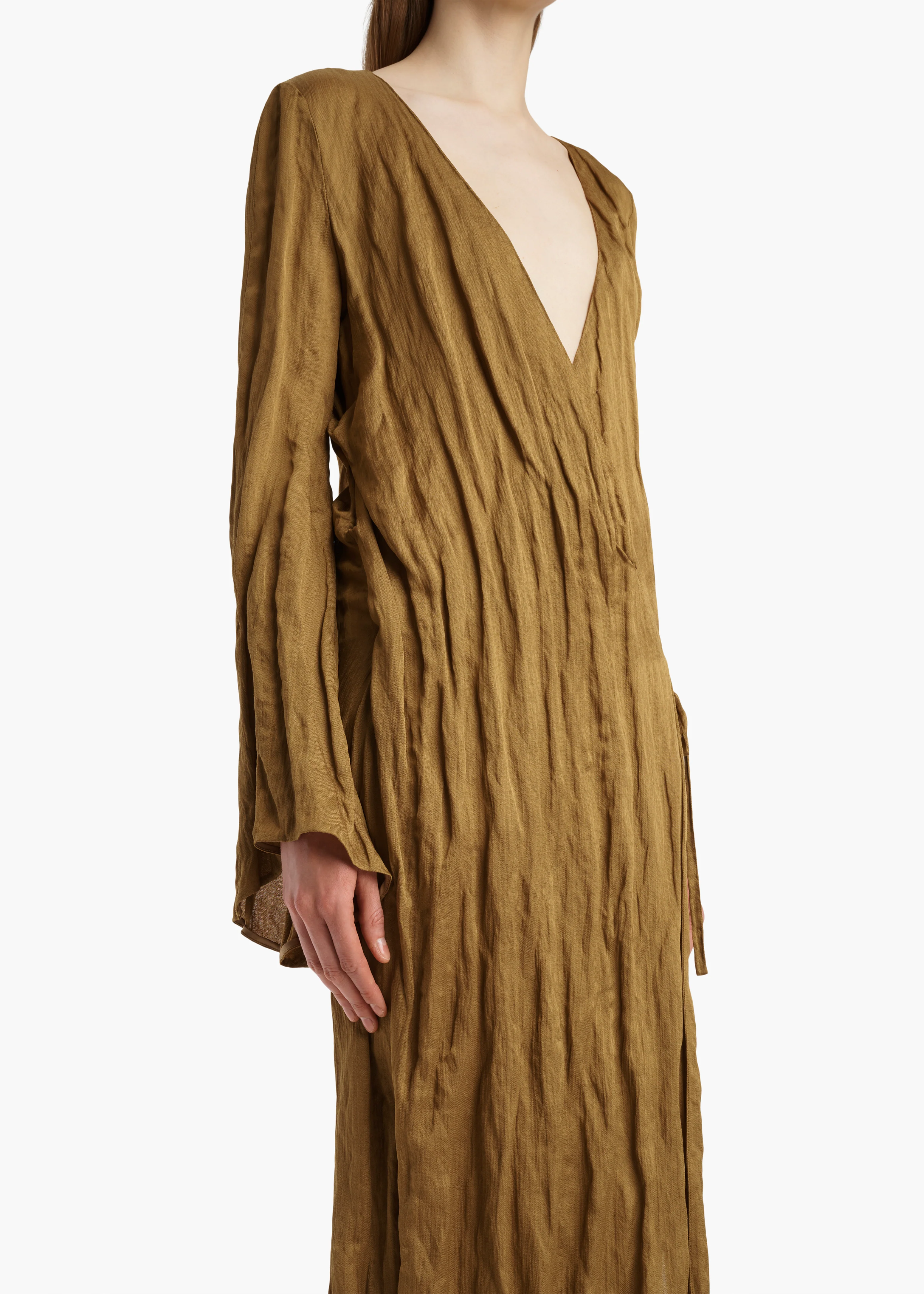 aokiboutique  - Rommi Dress in Golden Ochre