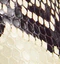 Loop Sandal in Natural Python-Embossed Leather swatch