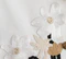 Argo Top in Chalk Cotton with Floral Embroidery swatch